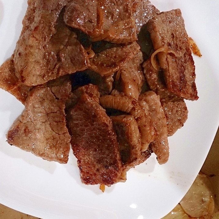 フライパンで焼き肉